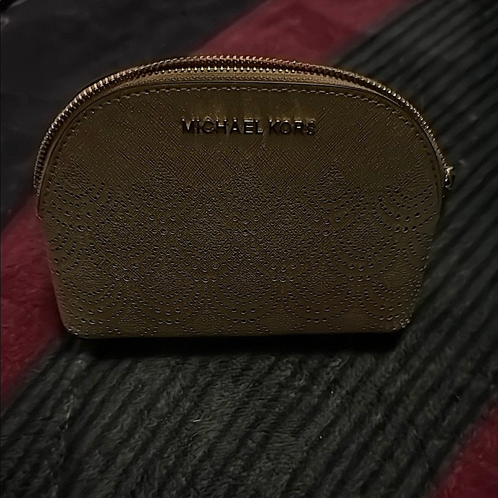 Michael Kors Gold Cosmetic Bag
